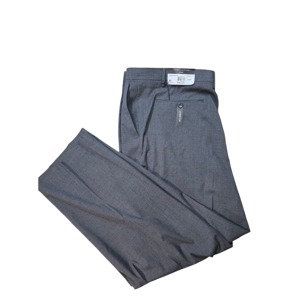Shaquille O'Neal XLG Gray Stretch Dress Pants Business Casual Trousers 50x30